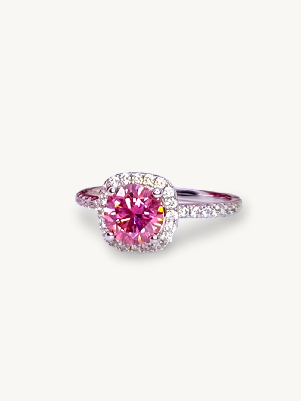 1 Carat Moissanite Ring